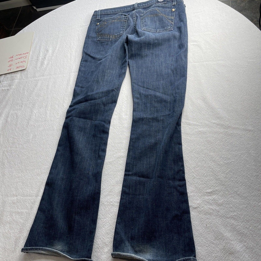 ROCK & REPUBLIC Dark Wash Boot Cut Jeans Women’s Sz 29 Inseam 32” Cut #001481 - Picture 8 of 12